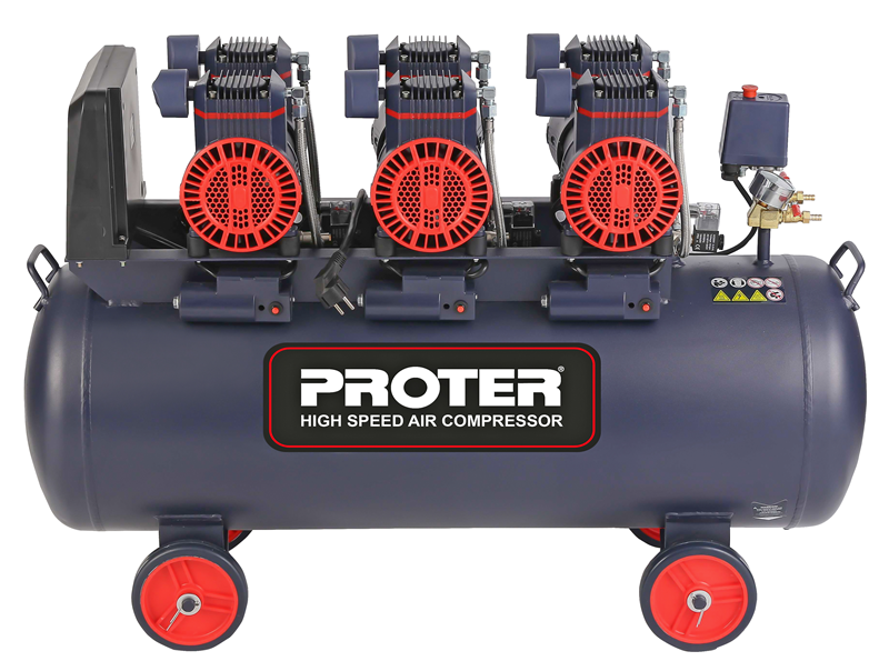 PROTER PR 106 HZ  Hızlı-Yağsız 100 LT  6  HP Monofaze 8 Bar Hava Kompresörü