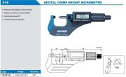 ACCUD Dijital Kenar Yüksekliği Mikrometresi 319 Serisi 0-20mm