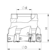 Heikenei EM90 40x5 016 APKT 10T3 Tarama Başlığı ZCC