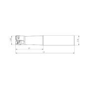 Heikenei EM90 D32 W32 L150 Z03 LNGx 1205 Silindir Saplı Takma Uçlu Freze VNDRT