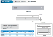 ACCUD Hassas Düz Cetvel - Düz Kenar 906 Serisi 610mm