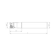 Heikenei EM90 D25 W25 L160 Z02 WNHU 0604 ZCC Silindir Saplı Takma Uçlu Freze ZCC