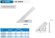 ACCUD 45° Gönye 846 Serisi 200x130mm