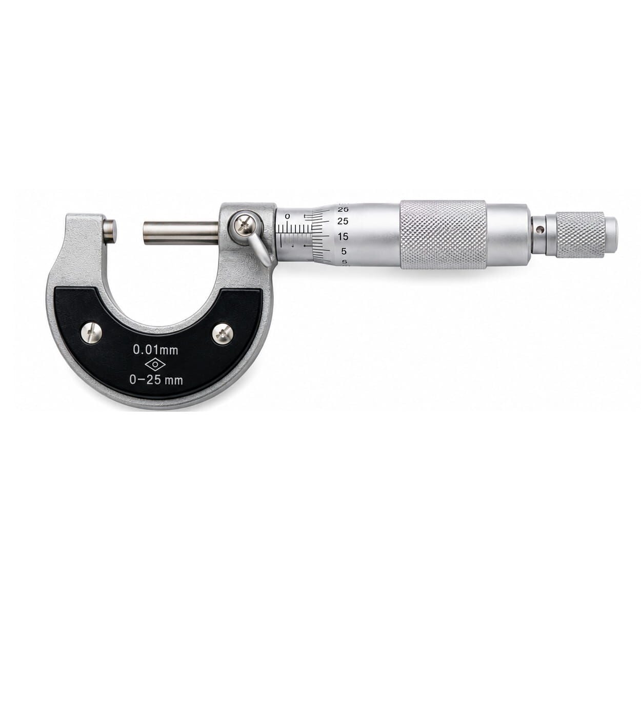ERT Mekanik Mikrometre Dış Çap Mikrometre 0-25x0.01 mm