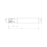Heikenei EM90 D21 W20 L160 Z03 APMT 1135 Silindir Saplı Takma Uçlu Freze SNG