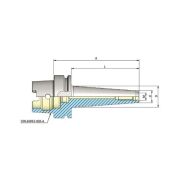 Heikenei HSK63-A M10-176 L:150 Metrik Vidalı Tutucu DIN69893