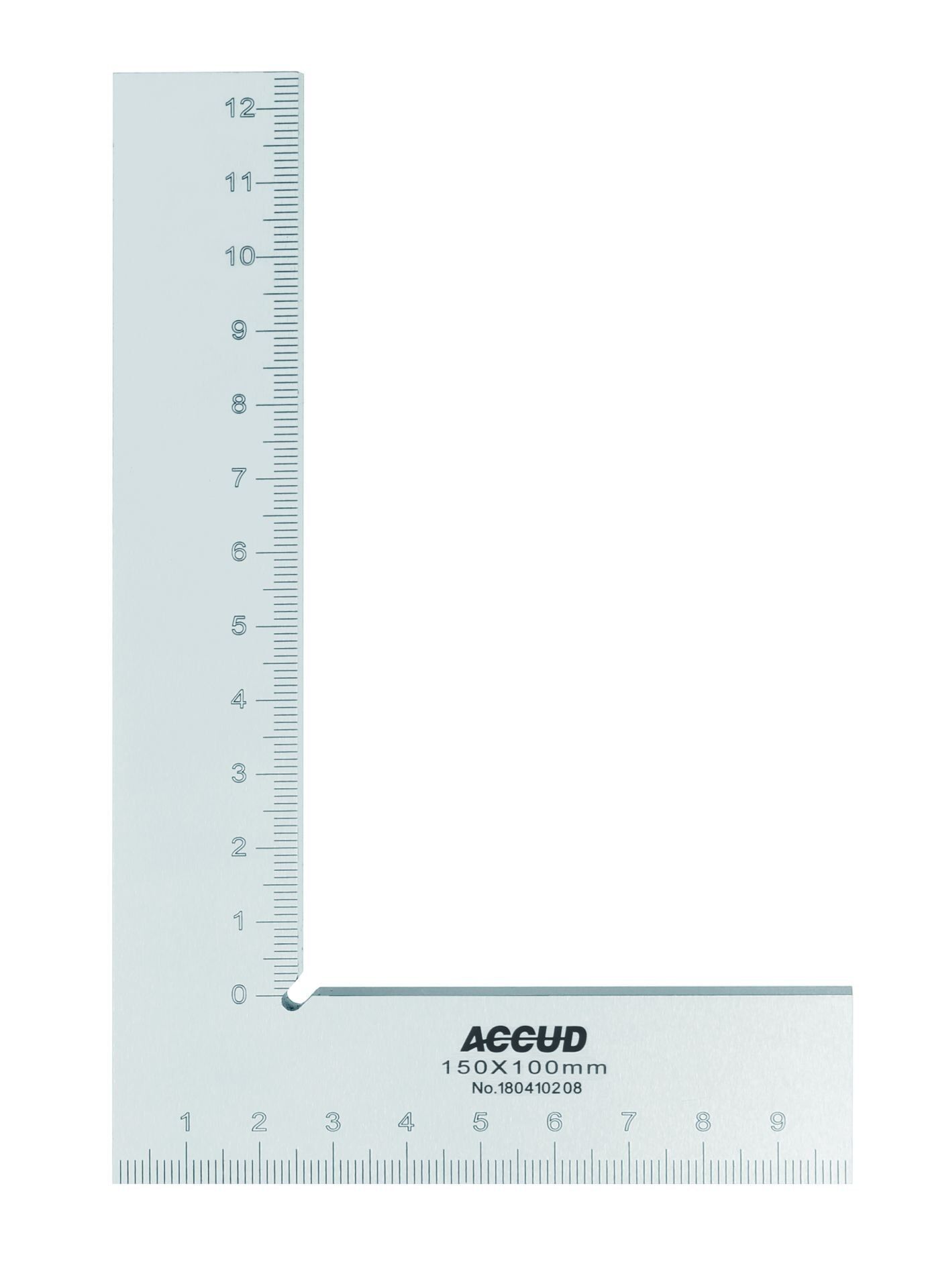 ACCUD Cetvelli Makinacı Gönyesi 851 Serisi 100x70mm